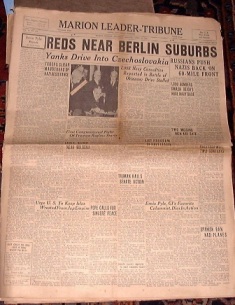 Periódico época Segunda Guerra Mundial