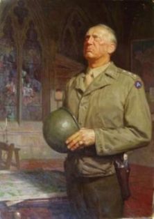 Representación del General Patton rezando