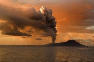 El volcán Tavurvur