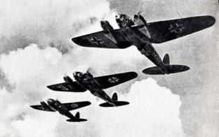 Formación de bombarderos Heinkel 111
