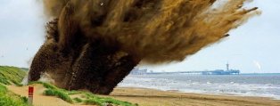 Detonación de la bomba de la playa de Wannenaar
