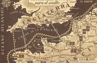 plano anterior al desembarco de Normandía del diario de barcelona