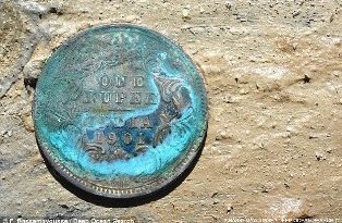 Rupia de plata del SS City of Cairo
