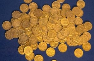 Monedas de oro en Lueneburg