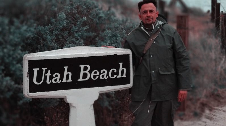 Jesús Hernández en Utah Beach